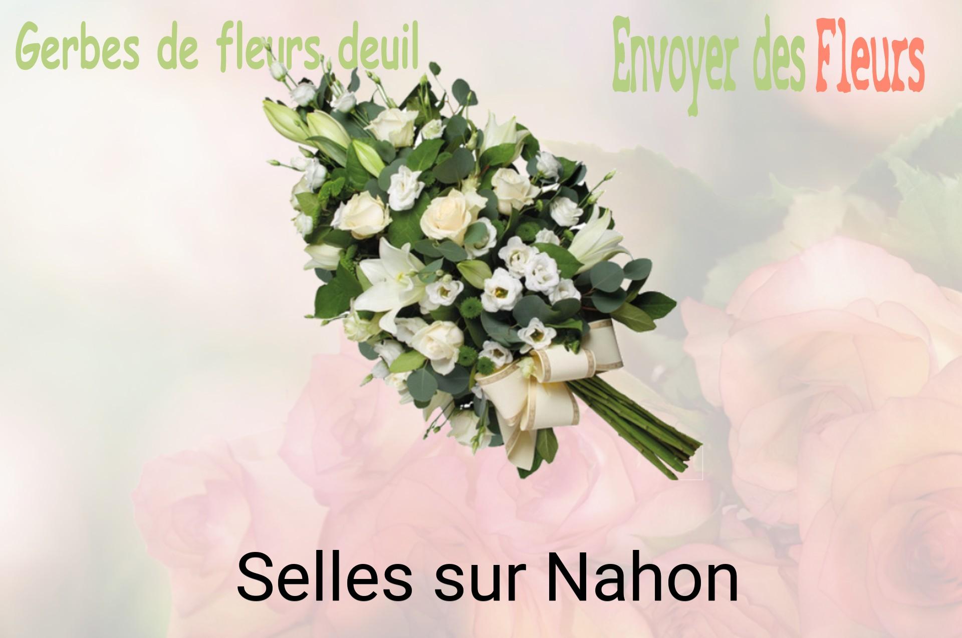 Gerbe de fleurs de deuil livrée à Selles-sur-Nahon